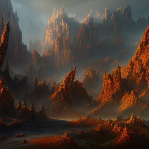Fantastical Forest Concept Art in Deep Color