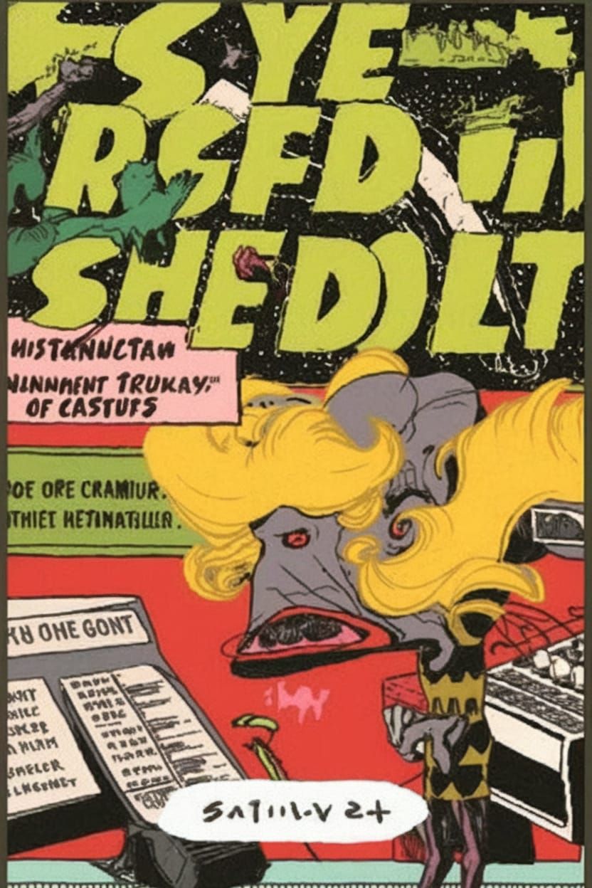 Cyberpunk Mecha Robot Transmits Uncertainty from Space