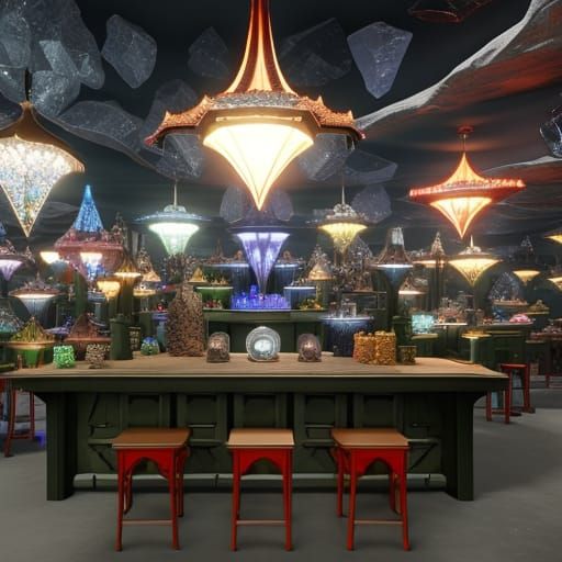 Photo Realistic Hobbit Crystal Shop in Unreal Engine