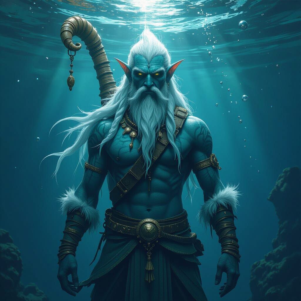 Detailed Triton Concept Art in 8K Resolution