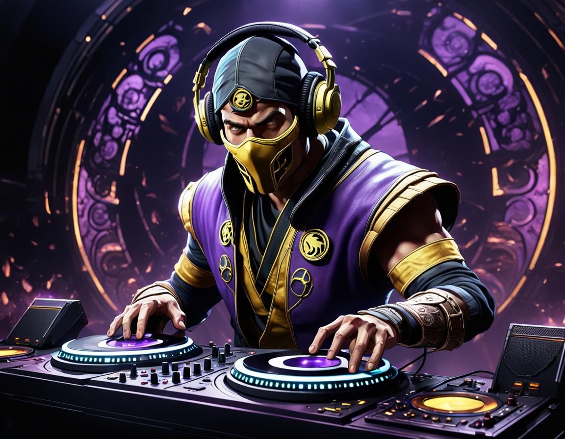 Rayden as DJ: Dark Fantasy Concept Art