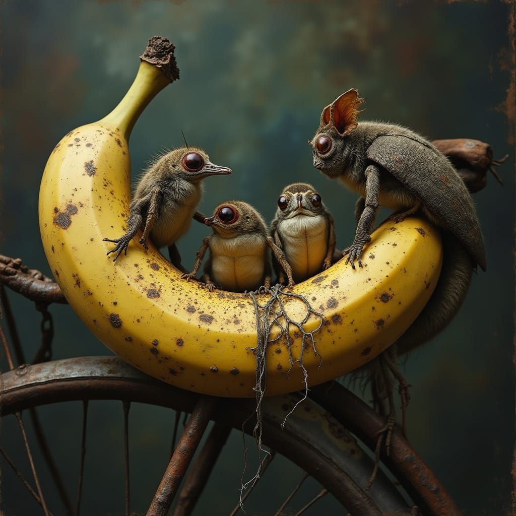 Ein sehr abstoßendes Bild mehrerer unterschiedlicher Käfer, ...