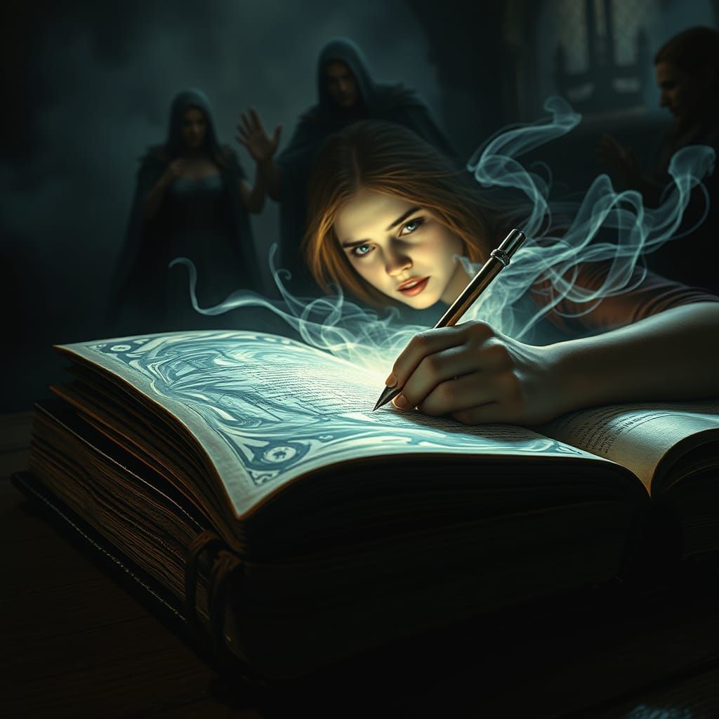 Ancient Book Reveals Dark Fantasy Scene