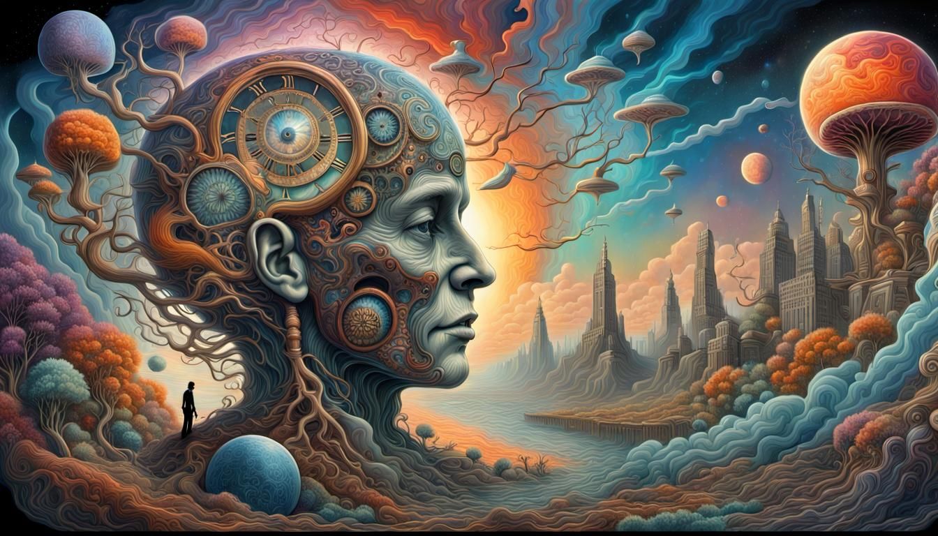 Mind Transcends Time: Surreal Concept Art