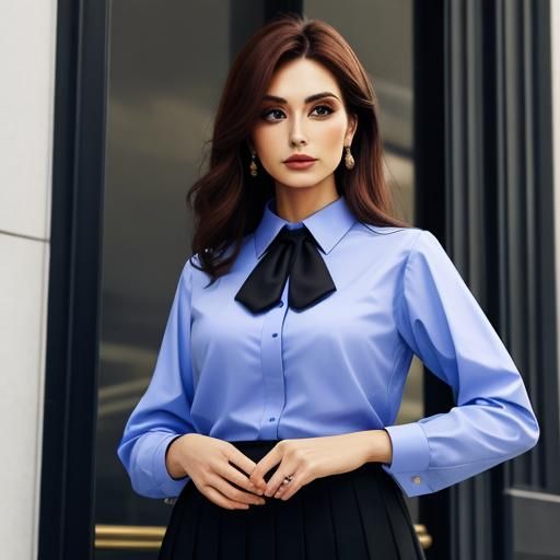 Woman and Man in Formal Wear, Color Focus