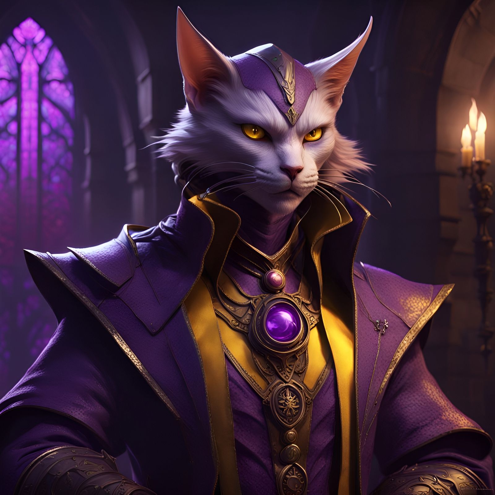 Evil Villain Catfolk from Dungeons and dragons.