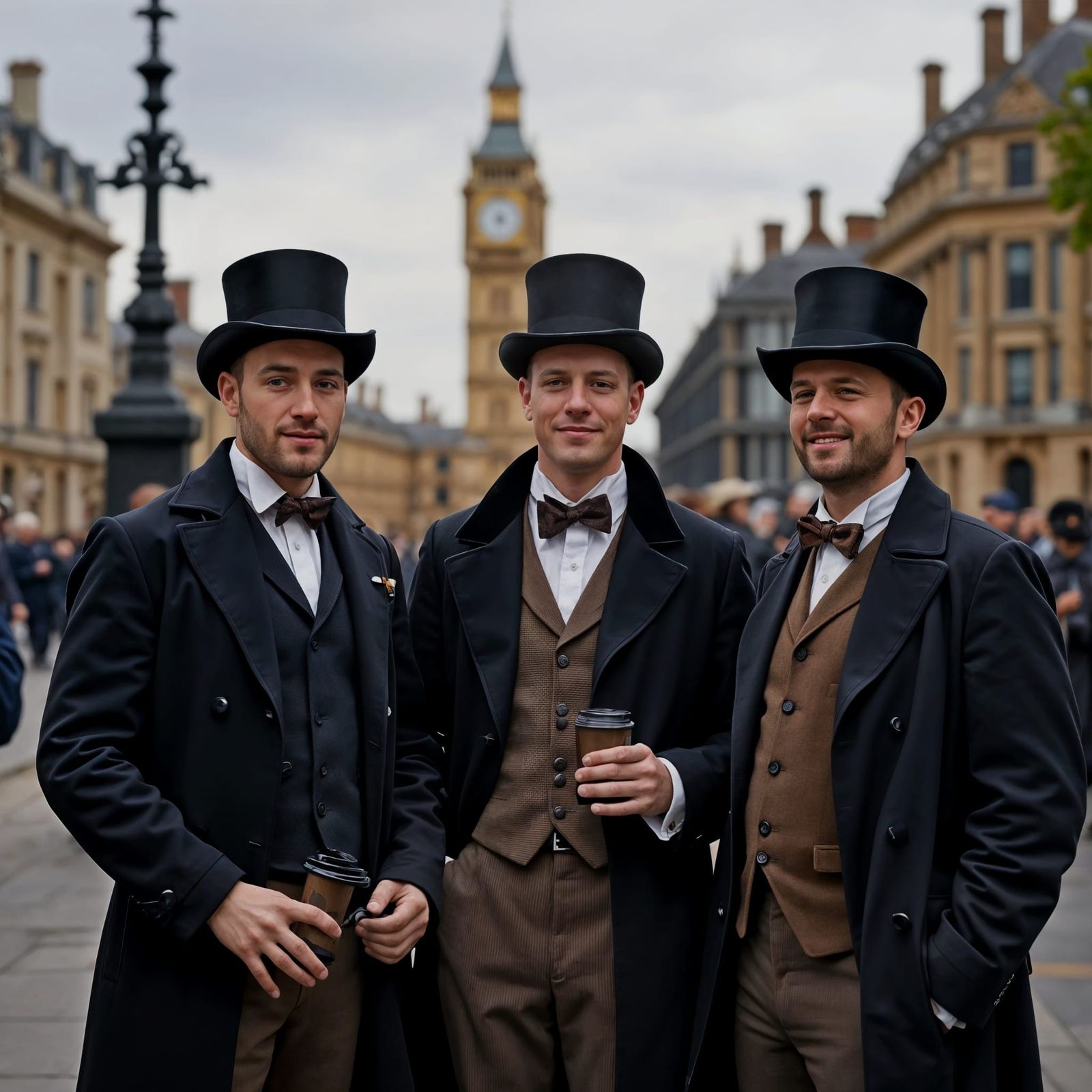 Three Men Explore Victorian London Sights