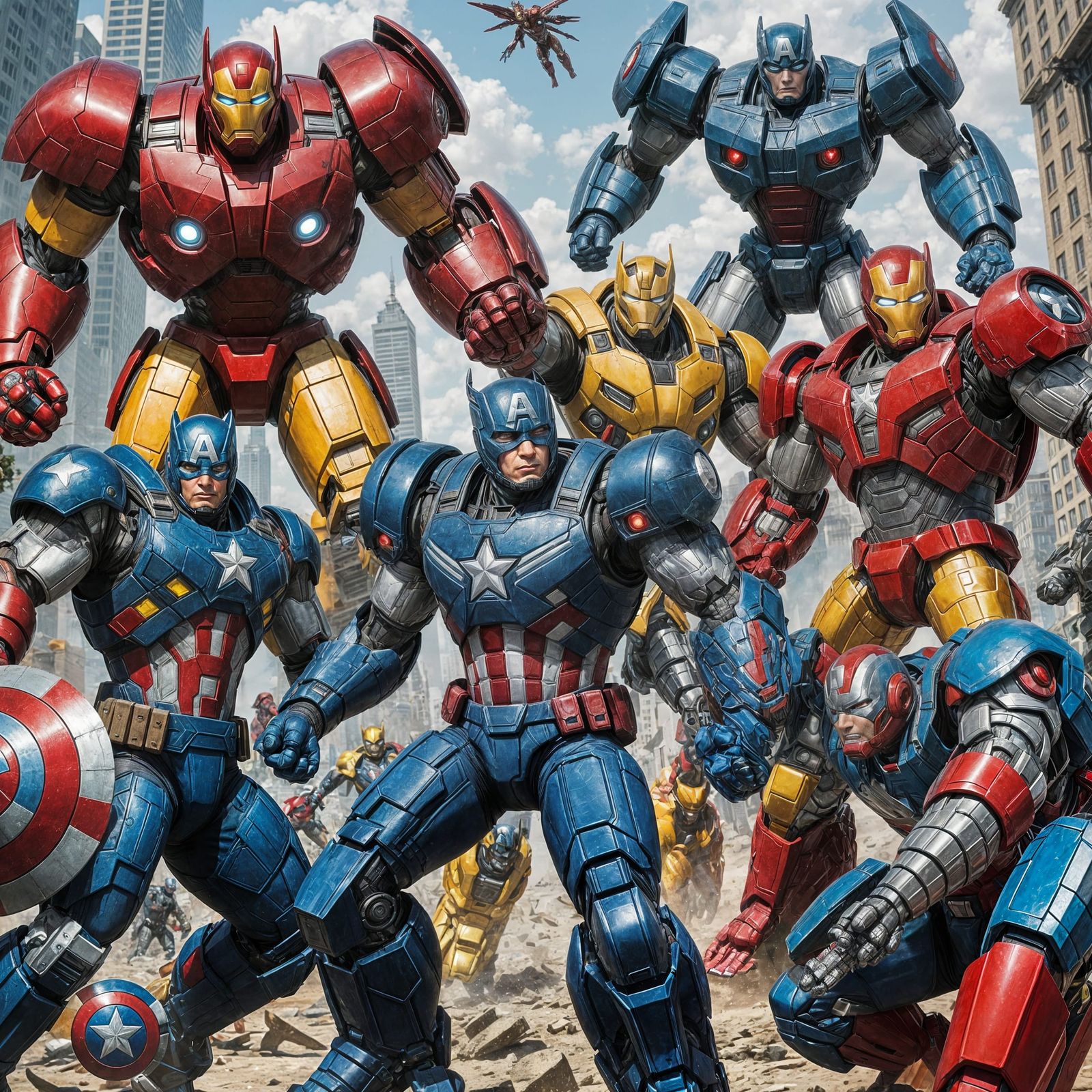 Avengers vs Transformers: Epic Battle Unleashed