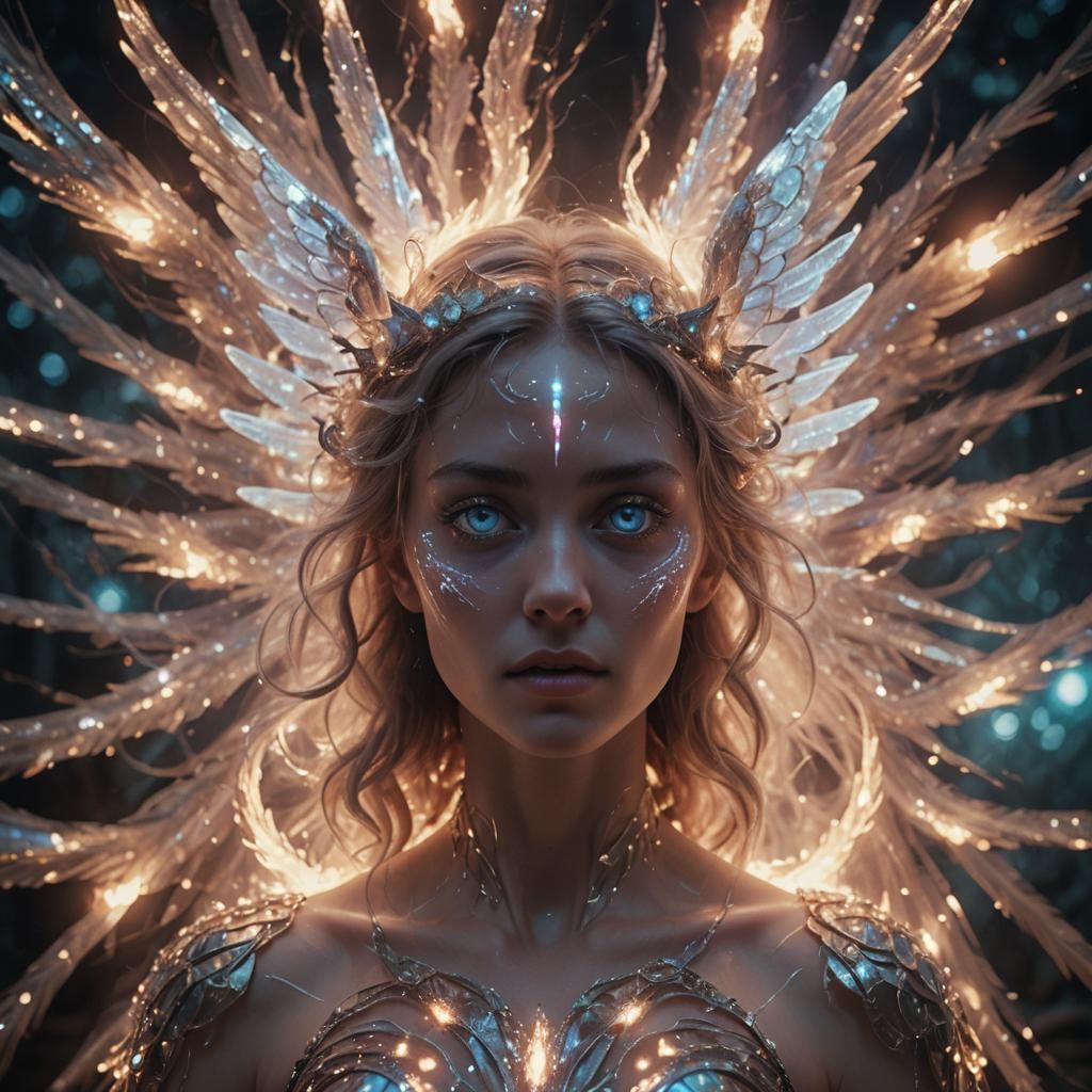 Biblically Accurate Angel: Crystalline Entity in Film Still