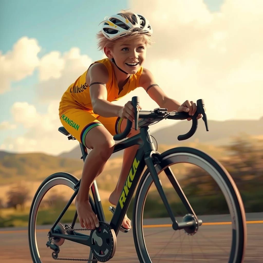 Whimsical Joyful Scene in Vibrant Colors