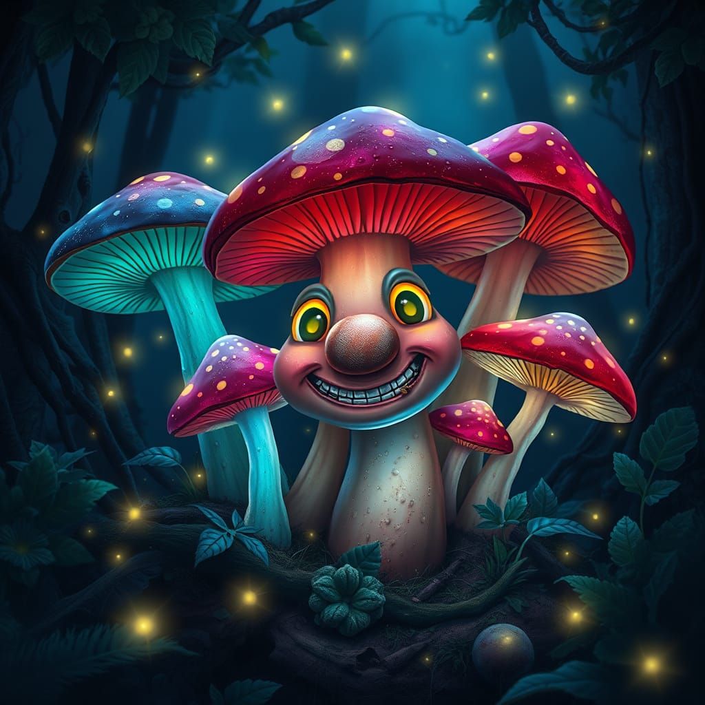 Enchanted Forest Whimsy in Fantasy Concept Art Style