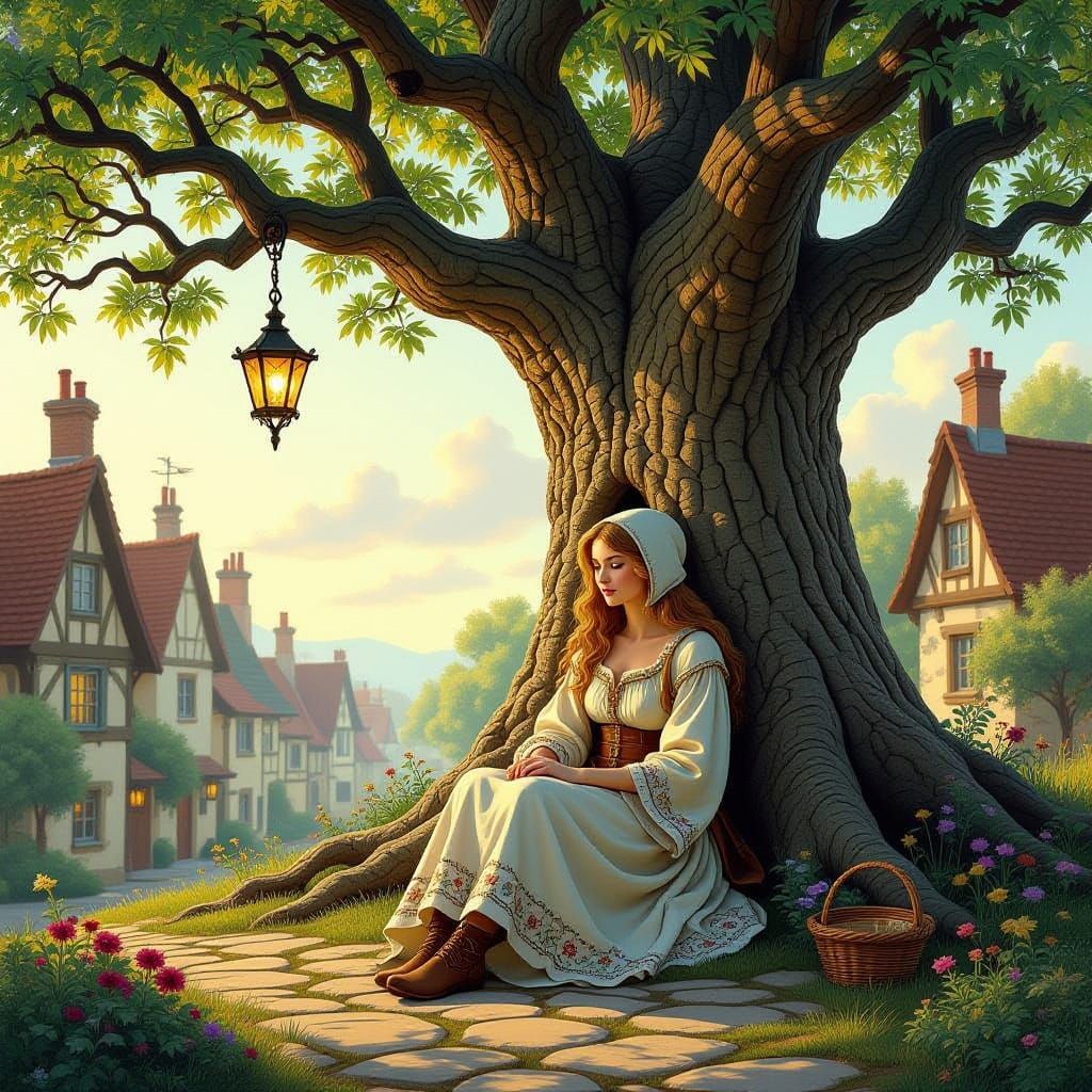 Thimblet Resting Under Tree in Widdersheen