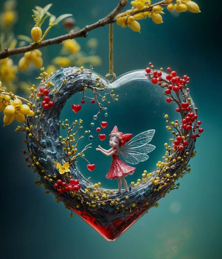 Dreamlike Fairy with Resin Glass Effect