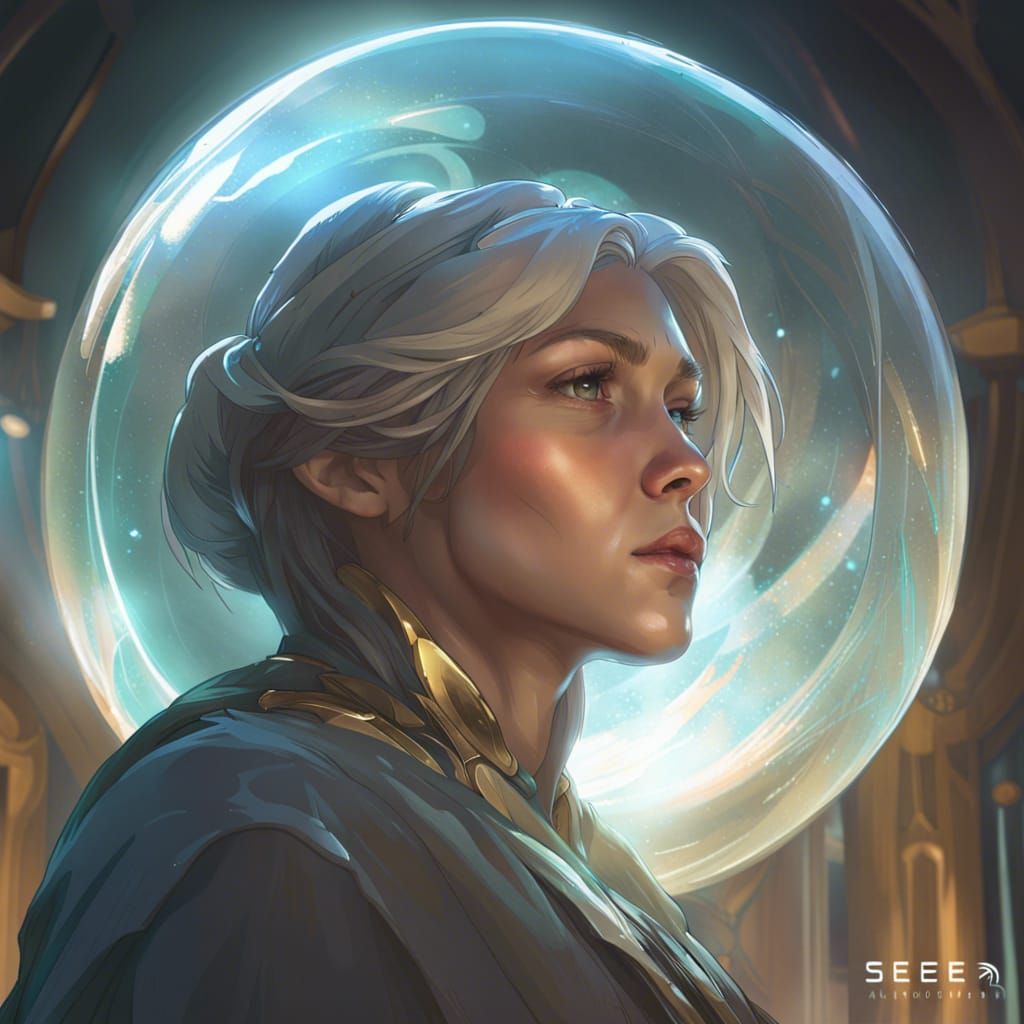 Seer Foresees Future in Hyperdetailed Portrait