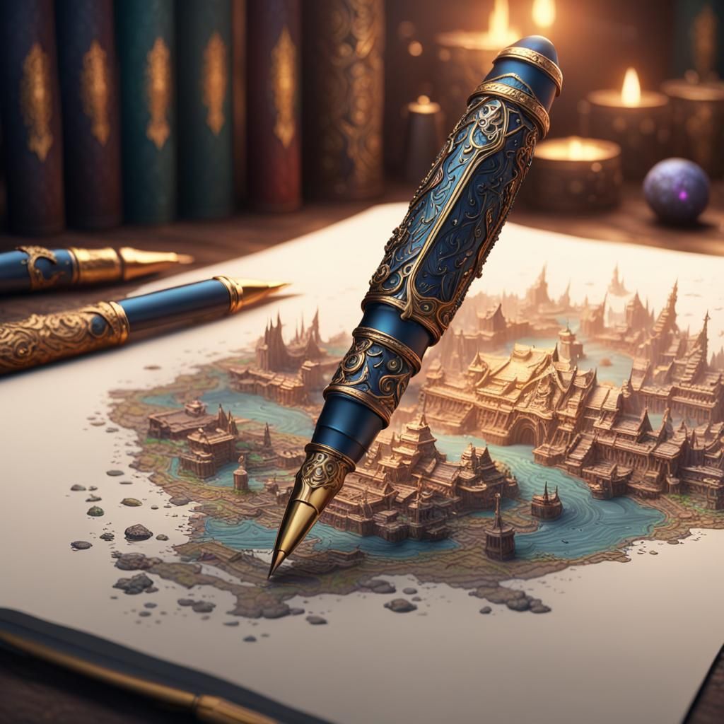 Animated Magical Pen: Fantasy Concept Art