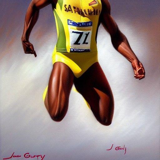 Dynamic Lightning Bolt in Oil Painting Style