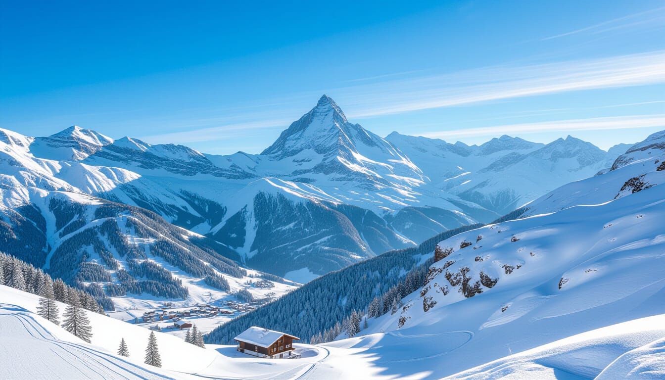 Magnificent Alps View in Switzerland