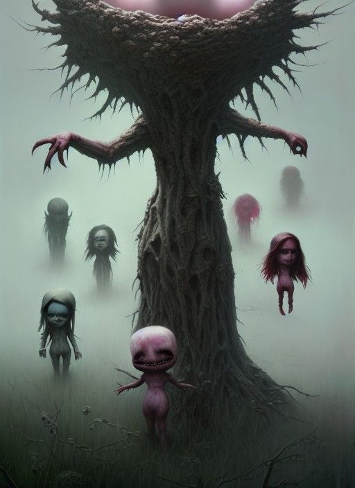 Surreal Fallen Angels in Hyperdetailed Digital Art