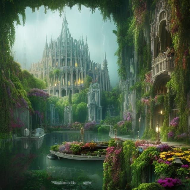 Atlantis: Divine Architecture in Digital Matte Painting