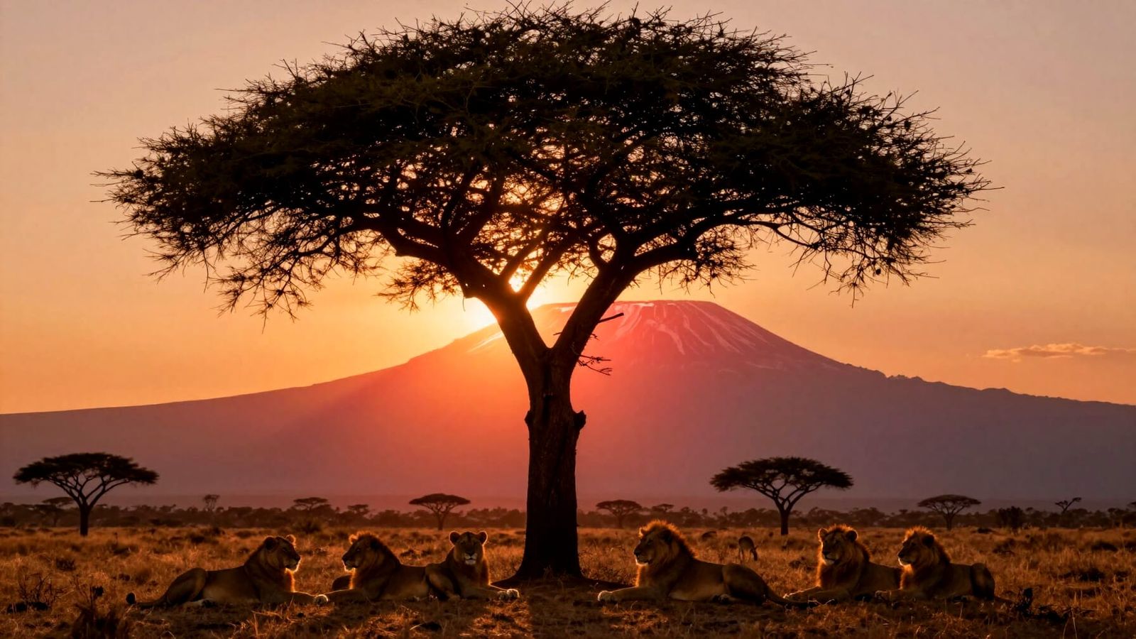 Serengeti Lions at Golden Hour