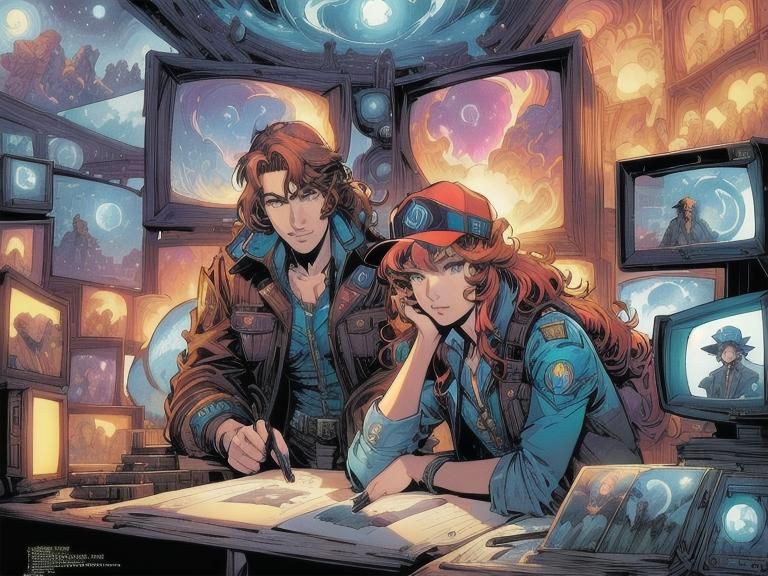 Epic Comic Book Art of Mysterious Vanishings in a Virtual Wo...