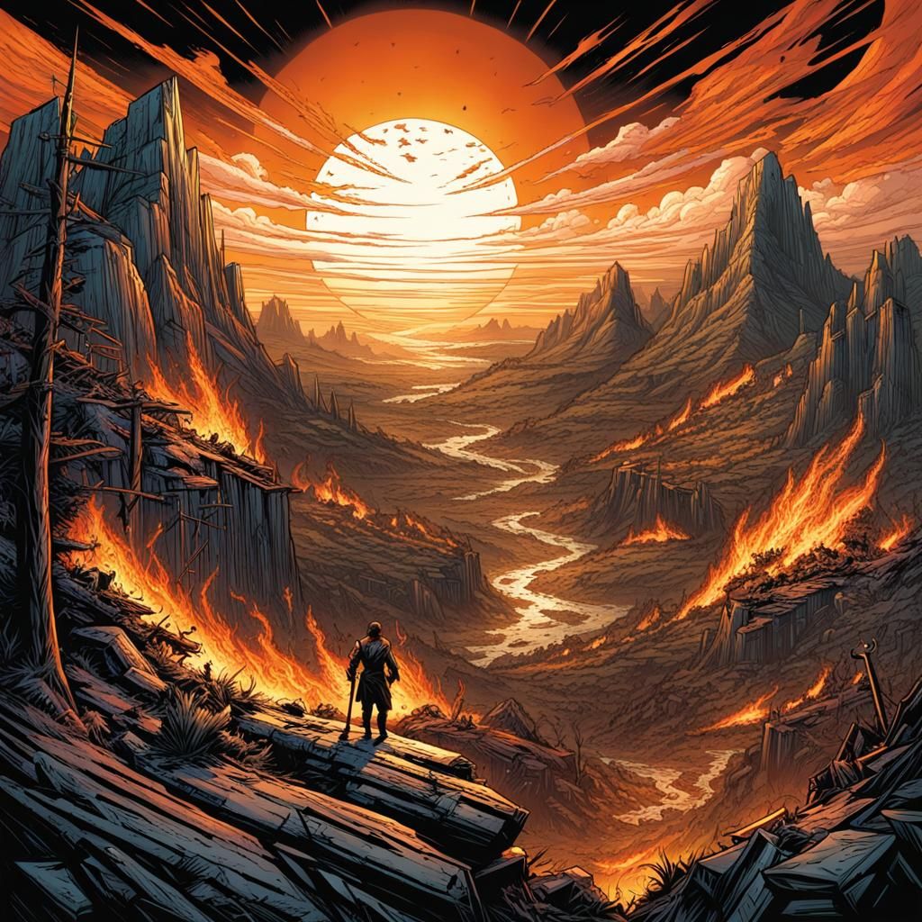 Wildfire Tribe: Dynamic Comic Book Art