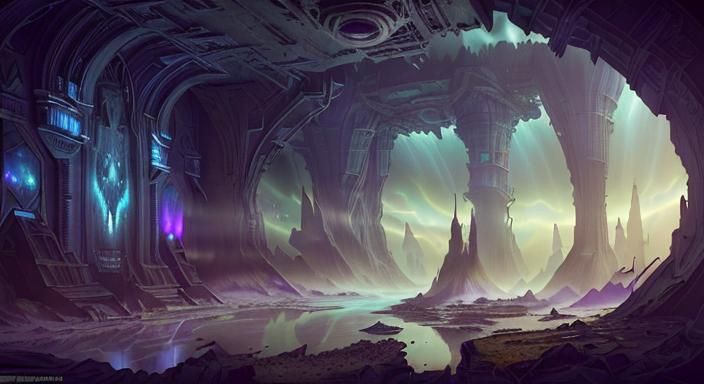 Interior of An Abandoned Alien Castle