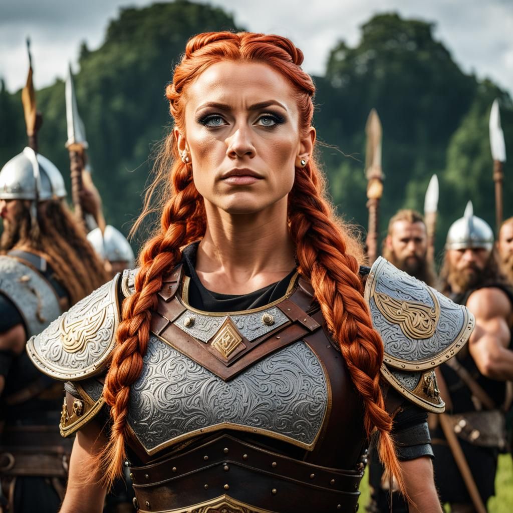 Becky Lynch as Barbarian Viking Queen in Germania