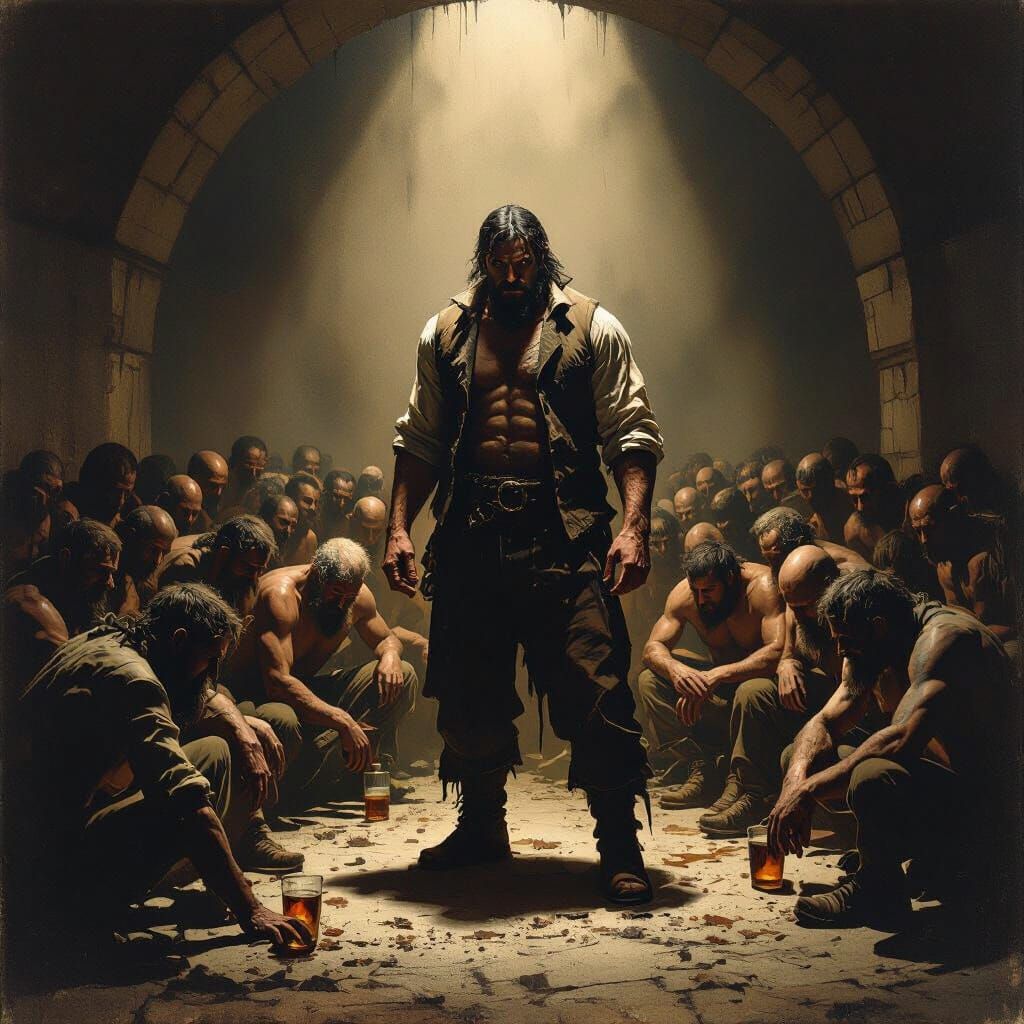 Alpha Among Alcoholics in Shadowed Cavern