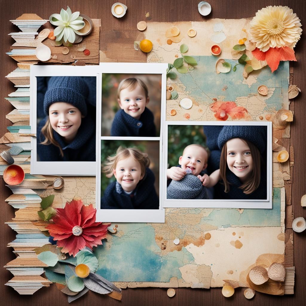 Upside-Down Theme Scrapbook Page in Professional Photography