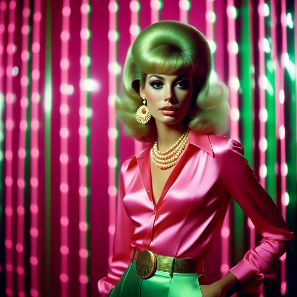 1970s Disco Portrait in Grungy Kodak Film Style