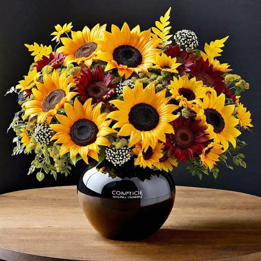 Yin-Yang: Summer Sunflowers Meet Autumn Leaves