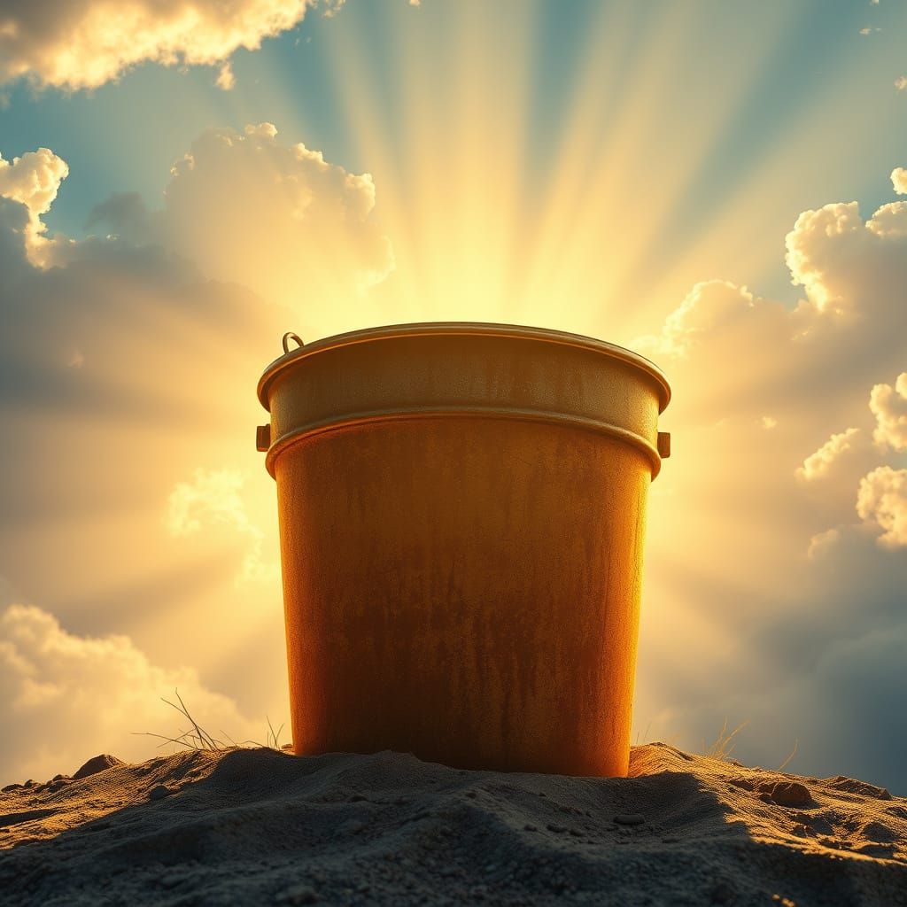 Glowing Epic Bucket in Heavenly Aura