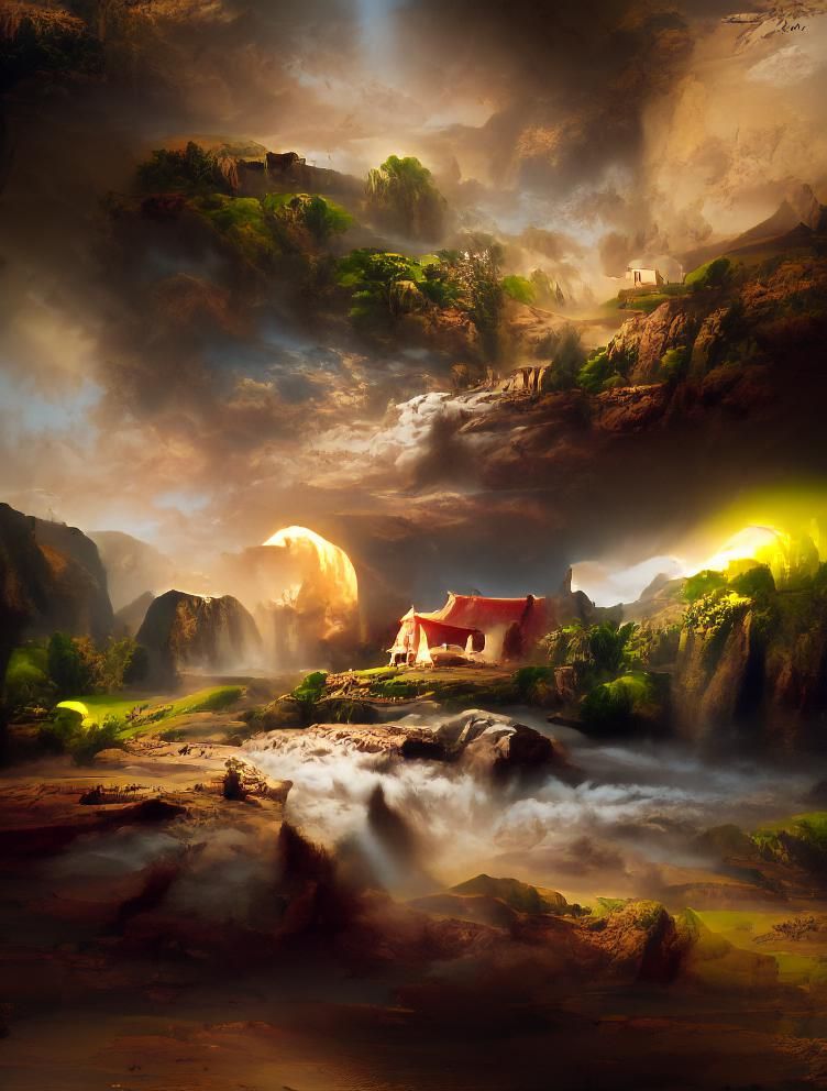 Simple AI Image of a House