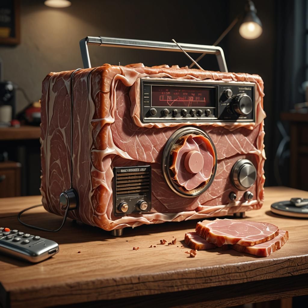 Hyperrealistic Ham Radio Concept Art