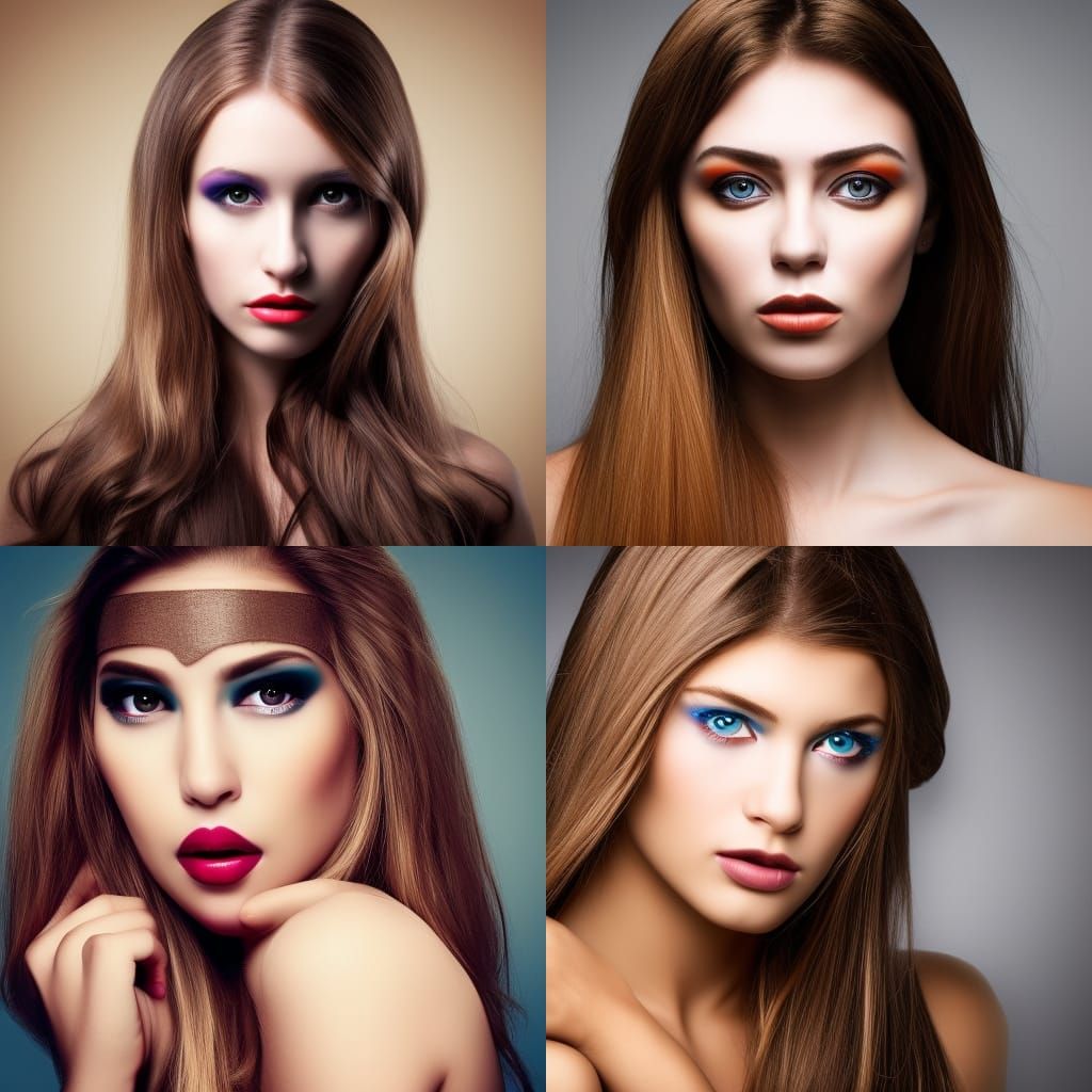 Creative Makeup Portrait: Hyperrealistic Studio Photography