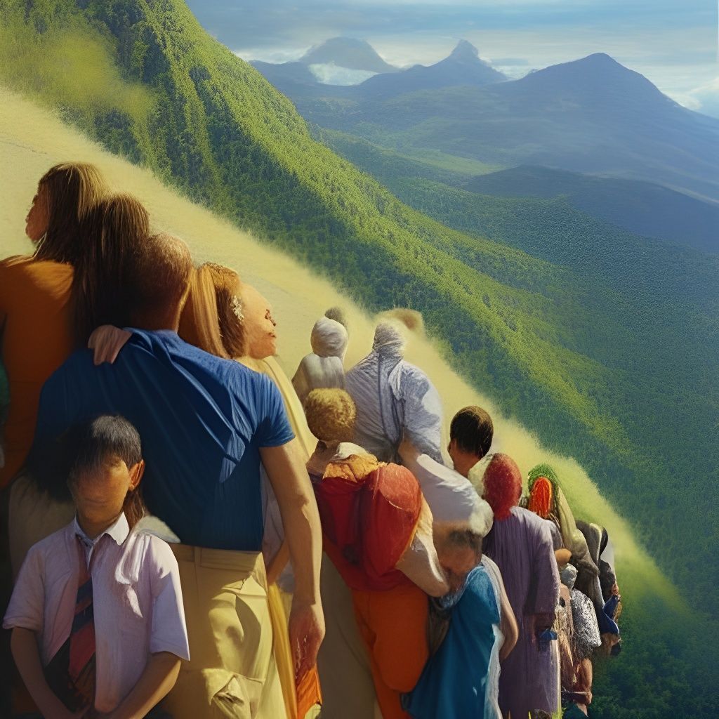 People of Earth: An Oil Painting in Gurney Style