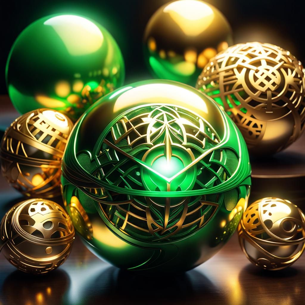 Golden Orbs: A Vision of Global Healing