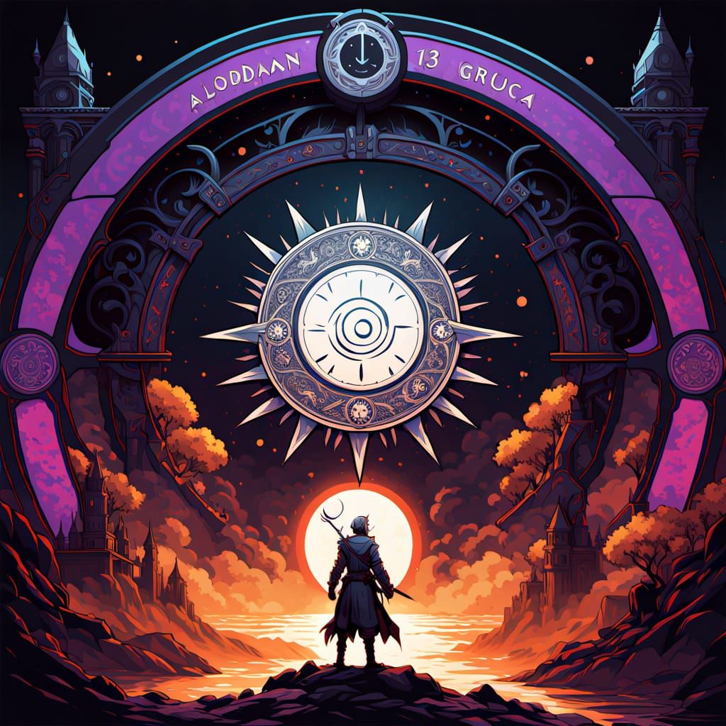 Dark Fantasy Sun with Crosshair, Concept Art