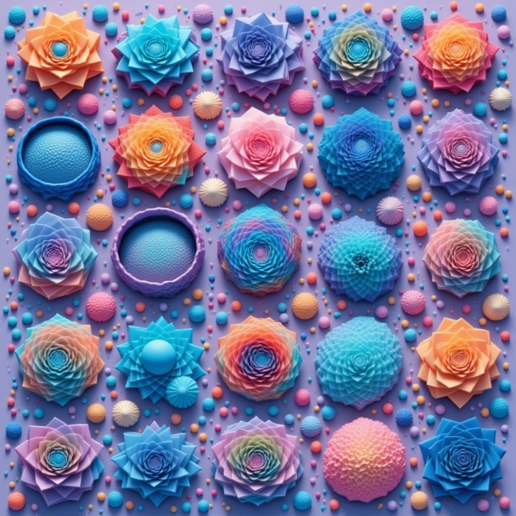 Iridescent Dreamscapes in Watercolor Vibe