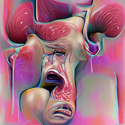 AI Interpretation of Nausea Concept