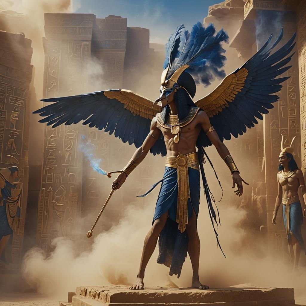 Thoth's Mystical Transformation into an Ibis