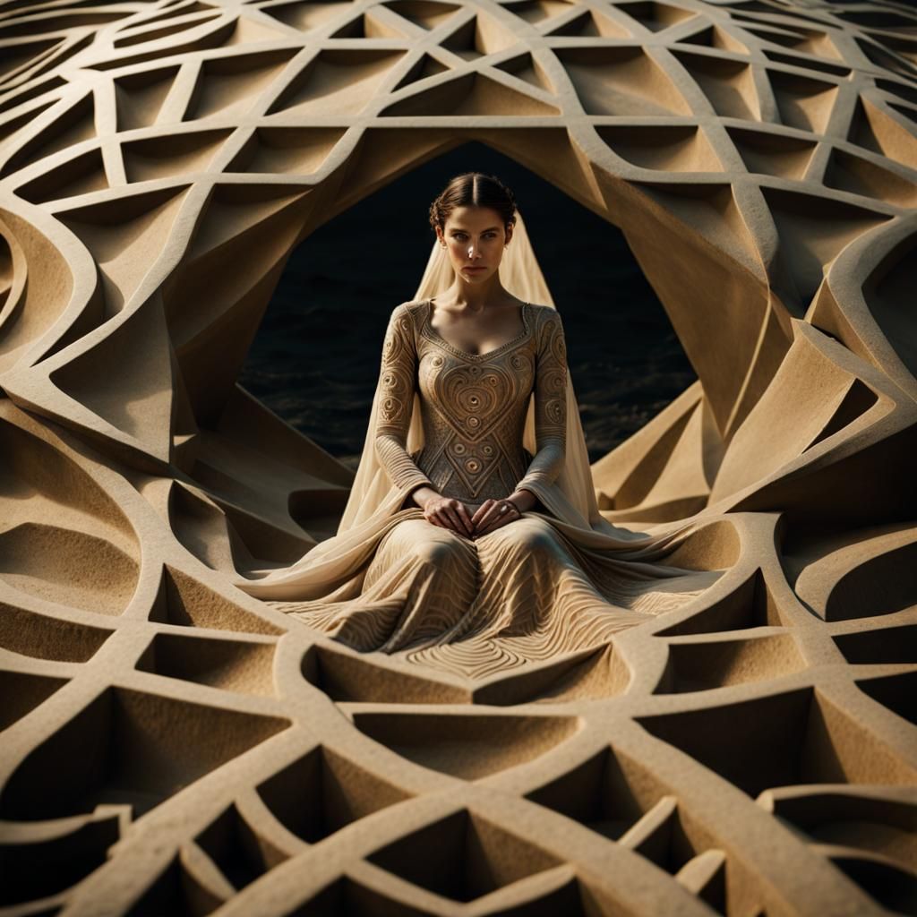 Sacred Geometry and Folk Dress in Hyperrealism