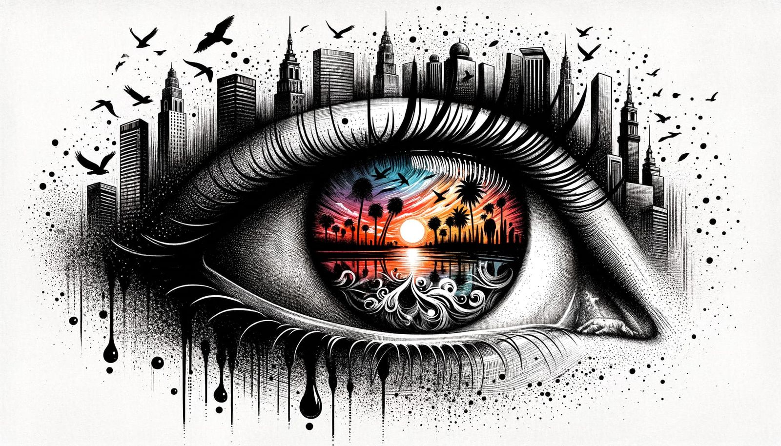 Eye of the Beholder: A Vintage-Inspired Ink Masterpiece