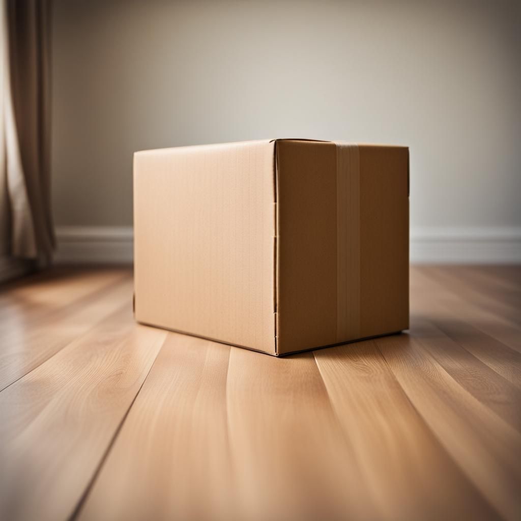 Professional Photo of a Cardboard Box