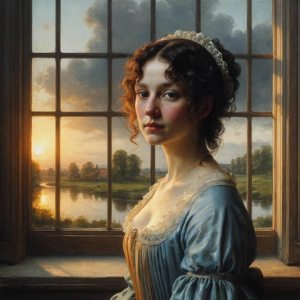 Rembrandt-Style Portrait with Dramatic Lighting