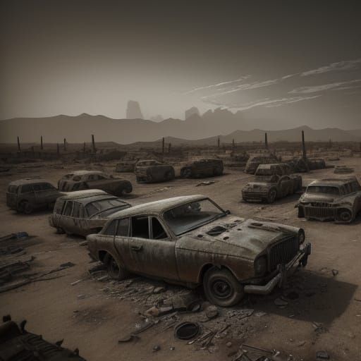Mad Max in a Gritty Post-Apocalyptic Wasteland