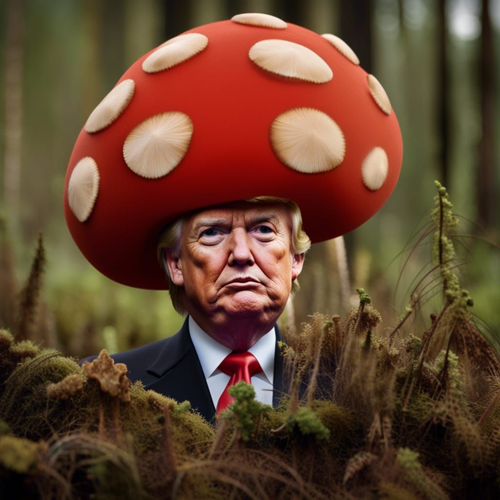 Mushroom Donald Trump: A Surreal Fusion