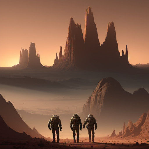 Mars Explorers Discover Ancient Alien Ruins in a Vibrant Sci...