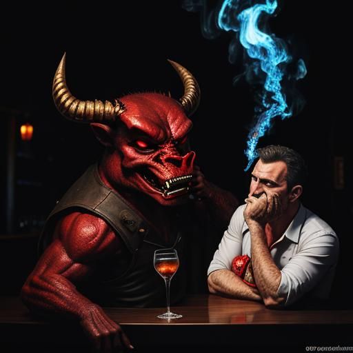 The Devil's Sorrow: A Fiery Bar Scene